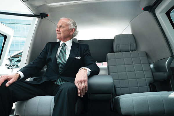 Governor Henry McMaster sits in Clemson University’s Deep Orange car at the Governor’s Economic Summit in Columbia, S.C., Jan. 29, 2024. Photo provided by the South Carolina Office of the Governor.