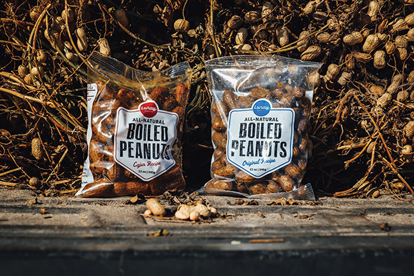 Luray Peanut Company’s Cajun and original recipe packaged boiled peanuts. Photo provided by Luray Peanut Company.